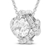 Thumbnail Image 2 of Unspoken Diamond Halo Necklace 2-1/2 ct tw 14K White Gold 18&quot;