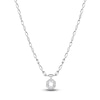 Thumbnail Image 1 of J'Lure Hexagon Portrait-Cut, Trapezoid Step-Cut & Trillion Curved Brilliant-Cut Lab-Created Diamond Necklace 7-1/3 ct tw 14K White Gold 18.5&quot;