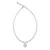 Thumbnail Image 3 of J'Lure Hexagon Portrait-Cut, Trapezoid Step-Cut & Trillion Curved Brilliant-Cut Lab-Created Diamond Necklace 7-1/3 ct tw 14K White Gold 18.5&quot;