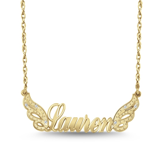 Zales Lowercase Script Name Bracelet in 10K Gold (1 Line)