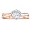 Thumbnail Image 2 of Diamond Solitaire Twist Engagement Ring 2 ct tw Round 14K Rose Gold (I2/I)