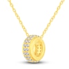 Thumbnail Image 2 of Diamond Pendant Necklace 1/4 ct tw Round 10K Yellow Gold 18&quot;