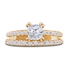 Thumbnail Image 1 of Diamond Bridal Set 1-3/8 ct tw Princess/Round 14K Yellow Gold