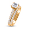 Thumbnail Image 2 of Diamond Bridal Set 1-3/8 ct tw Princess/Round 14K Yellow Gold