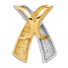 Thumbnail Image 3 of High-Polish X Slide Charm 14K Two-Tone Gold