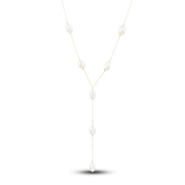 Freshwater Cultured Pearl Station Necklace 14K Yellow Gold 18&quot;