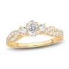 Thumbnail Image 1 of Diamond Twist Engagement Ring 1 ct tw Oval/Round 14K Yellow Gold