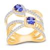 Thumbnail Image 1 of Kallati Natural Tanzanite & Diamond Ring 3/8 ct tw 14K Yellow Gold