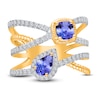 Thumbnail Image 4 of Kallati Natural Tanzanite & Diamond Ring 3/8 ct tw 14K Yellow Gold