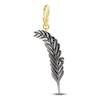 Thumbnail Image 2 of Charm'd by Lulu Frost Diamond Feather Charm 1/2 ct tw Diamonds 10K Two-Toned Gold