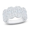 Thumbnail Image 1 of Baguette & Round-Cut Multi-Diamond Fashion Ring 1-3/4 ct tw 14K White Gold