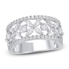 Thumbnail Image 0 of Certified Diamond Marquise & Round-Cut Flower Anniversary Ring 1-1/2 ct tw 14K White Gold