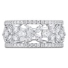 Thumbnail Image 2 of Certified Diamond Marquise & Round-Cut Flower Anniversary Ring 1-1/2 ct tw 14K White Gold