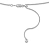 Thumbnail Image 2 of Solid Adjustable Diamond-Cut Cable Chain Necklace 1.4mm Sterling Silver 24&quot;