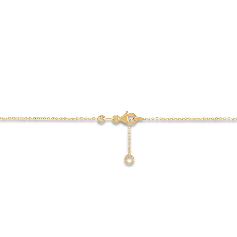 Main Image 3 of Italia D'Oro Heart Mariner Link Necklace 14K Yellow Gold 18&quot;