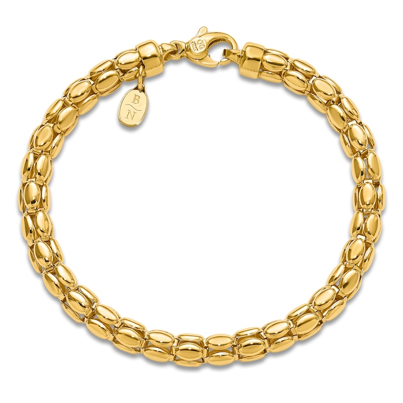 Blue Nile X Jared Fancy Oval Link Bracelet 14K Yellow Gold 7.5"