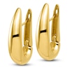 Thumbnail Image 2 of Blue Nile X Jared Tapered Teardrop Hoop Earrings 14K Yellow Gold