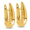 Thumbnail Image 4 of Blue Nile X Jared Tapered Teardrop Hoop Earrings 14K Yellow Gold