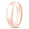 Thumbnail Image 2 of Men's Polished Milgrain Wedding Band 14K Rose Gold 6mm