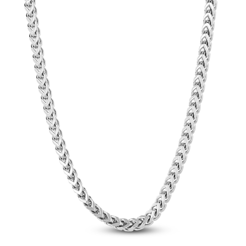 Main Image 1 of Franco Chain Necklace 3mm Stainless Steel 24&quot;