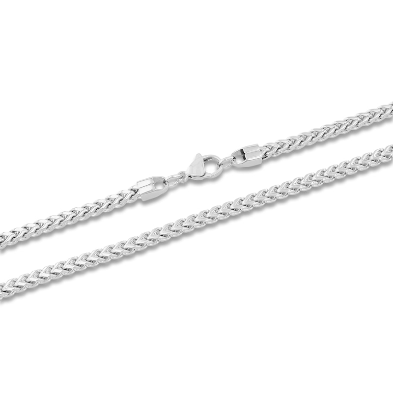 Main Image 2 of Franco Chain Necklace 3mm Stainless Steel 24&quot;