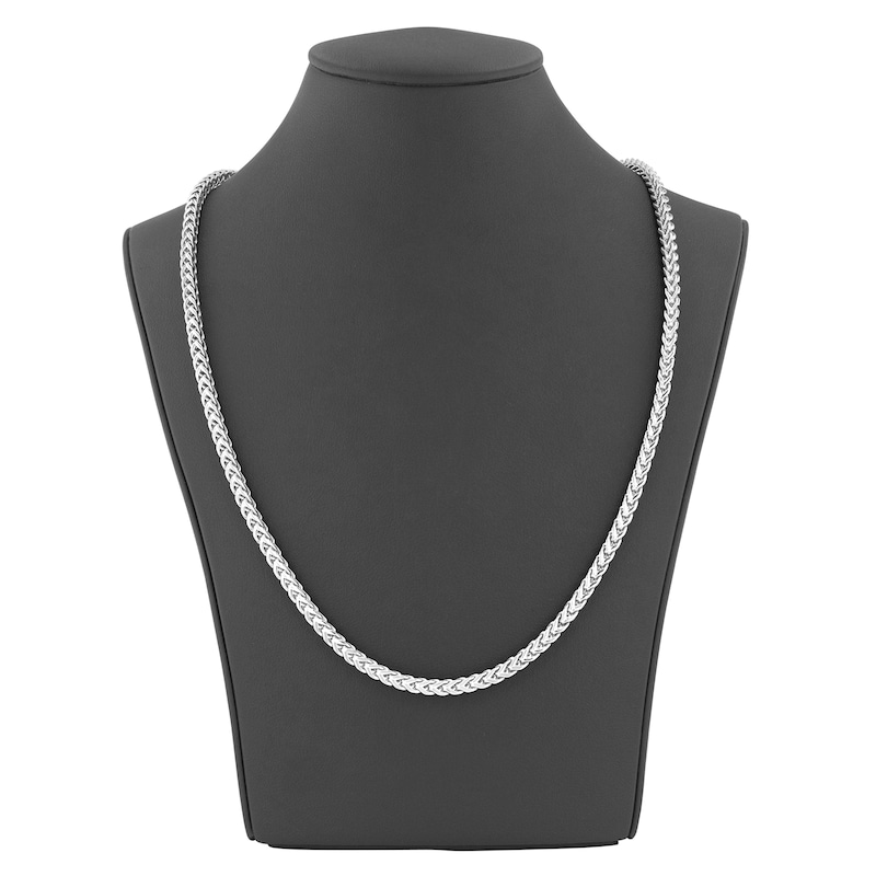 Main Image 5 of Franco Chain Necklace 3mm Stainless Steel 24&quot;