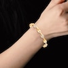 Thumbnail Image 4 of Men's Diamond Mariner Link Bracelet 1/3 ct tw 10K Yellow Gold 8.5&quot;