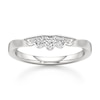 Thumbnail Image 1 of J'Lure Lab-Created Diamond Scalloped Wedding Band 1/6 ct tw 18K White Gold