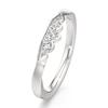 Thumbnail Image 4 of J'Lure Lab-Created Diamond Scalloped Wedding Band 1/6 ct tw 18K White Gold