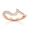 Thumbnail Image 1 of J'Lure Lab-Created Diamond Contour Wedding Band 1/5 ct tw 18K Rose Gold