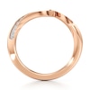 Thumbnail Image 2 of J'Lure Lab-Created Diamond Contour Wedding Band 1/5 ct tw 18K Rose Gold