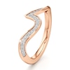 Thumbnail Image 4 of J'Lure Lab-Created Diamond Contour Wedding Band 1/5 ct tw 18K Rose Gold