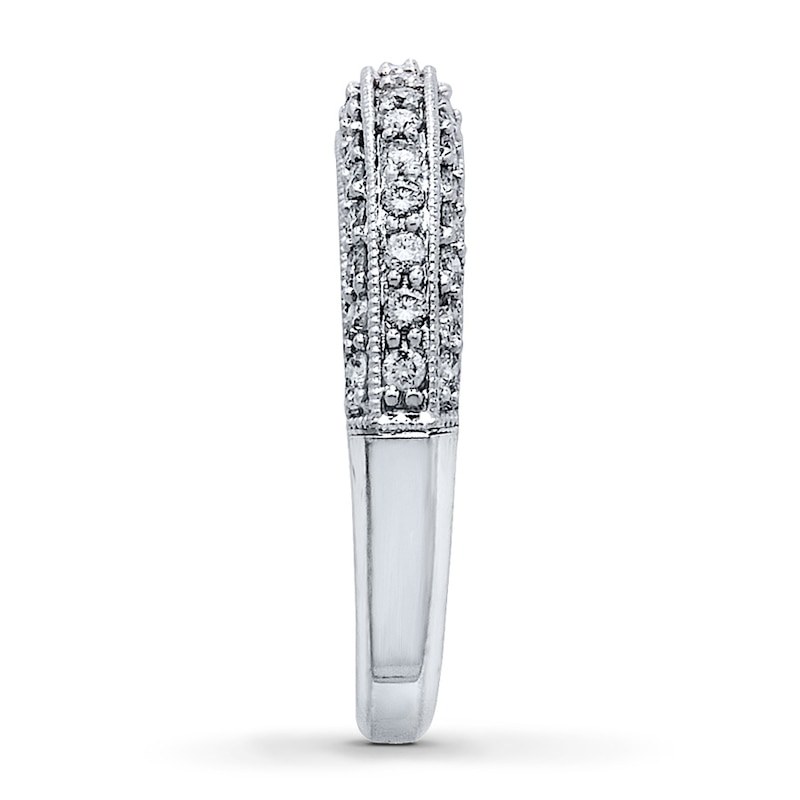 Previously Owned Diamond Anniversary Band 1/2 ct tw Round-cut 14K White Gold