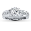 Thumbnail Image 3 of Previously Owned Diamond Ring Setting 1 ct tw Princess 14K White Gold