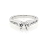 Thumbnail Image 0 of Previously Owned Diamond Engagement Ring Setting 1/8 ct tw 14K White Gold