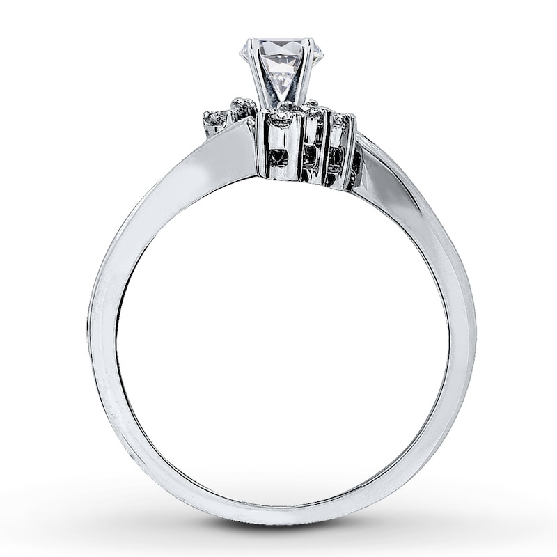 Main Image 2 of Previously Owned Diamond Bridal Setting 1/3 ct tw Round-cut 14K White Gold