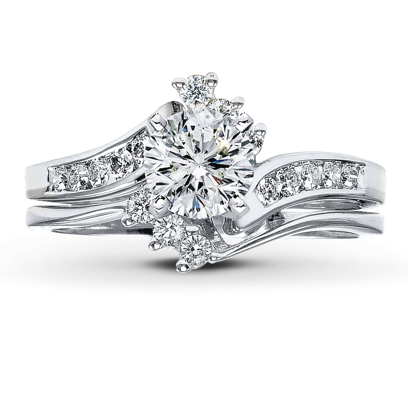 Main Image 3 of Previously Owned Diamond Bridal Setting 1/3 ct tw Round-cut 14K White Gold