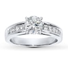 Thumbnail Image 3 of Previously Owned Diamond Ring Setting 1/2 ct tw Princess-Cut 14K White Gold