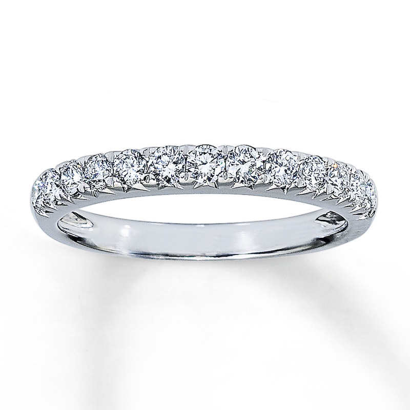 Main Image 1 of Previously Owned Diamond Anniversary Band 1/2 ct tw Round-cut 14K White Gold