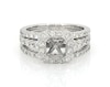 Thumbnail Image 0 of Previously Owned Diamond Octagon Halo Bridal Setting 7/8 ct tw 14K White Gold