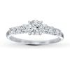 Thumbnail Image 2 of Previously Owned Diamond Ring Setting 3/8 ct tw Round-cut Platinum