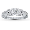 Thumbnail Image 3 of Previously Owned Diamond Ring Setting 1/2 ct tw Round 18K White Gold