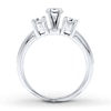 Thumbnail Image 1 of Previously Owned Diamond Ring Setting 1/2 ct tw Round-cut 14K White Gold