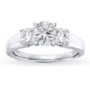 Thumbnail Image 2 of Previously Owned Diamond Ring Setting 1/2 ct tw Round-cut 14K White Gold