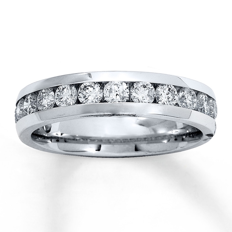 Main Image 1 of Previously Owned Diamond Anniversary Band 1 ct tw Round-cut 14K White Gold