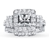 Thumbnail Image 0 of Previously Owned Diamond Bridal Setting 1-1/8 ct tw Princess-cut 14K White Gold