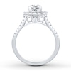 Thumbnail Image 1 of Previously Owned Diamond Bridal Setting 1/2 ct tw Round-cut 14K White Gold