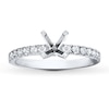 Thumbnail Image 1 of Previously Owned Diamond Ring Setting 3/8 ct tw Round-cut 14K White Gold