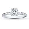 Thumbnail Image 3 of Previously Owned Diamond Ring Setting 3/8 ct tw Round-cut 14K White Gold