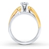 Thumbnail Image 2 of Previously Owned Diamond Ring Setting 1/5 ct tw Round-cut 14K Two-Tone Gold